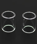 Two clear #10 cups from Number 10 Cup And O Ring Set For WP 17 18 26 And WP 9 20 TIG Welding Torches 15 Piece Replacement Kit