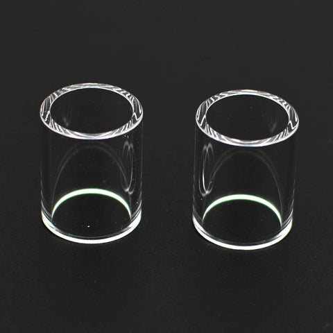 Two clear #10 cups from No 10 Cup and O Ring Set for WP 17 18 26 and WP 9 20 TIG Welding Torches 30 Piece Kit on black background.