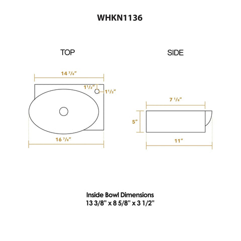 Isabella Rectangular Wall Mount Sink With Integrated Oval Bowl And Right Offset Faucet Hole Center Drain White Finish