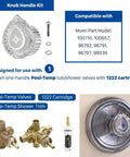 Replacement 100710 For Posi-Temp One Handle Tub And Shower Knob Handle Kit with Moen valve compatibility chart.