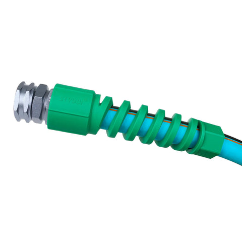 Two Pack Heavy Duty Five-Eighths Inch Garden Hose Female Connectors With Bend Restrictor And Kink Absorber Metal Replacement Ends Repair Fittings