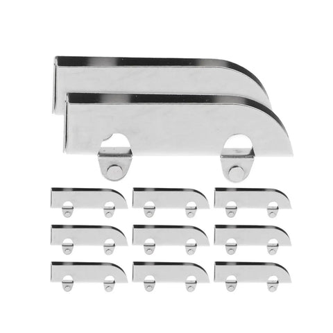 Smooth Rolling Drawer Slides 12 Pack Bearing Rails For Cabinets And Glass Doors With Stainless Steel Ball Bearing Pulleys Quiet No Jam Sliding