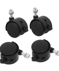 Replacement Caster Wheels With Brakes For Electric Oil Filled Heaters And Radiators Threaded Stem Swivel Casters For Furniture