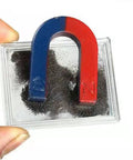 Hands On Magnet And Electricity Science Kit For Kids And Students Kid Friendly STEM Set with U-shaped magnet and iron filings