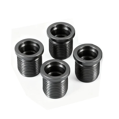 Four steel inserts for Two Valve Ford Triton Spark Plug Removal Kit For 1996 To 2003 Ford Vehicles Compatible With 4 6L 5 4L And 6 8L V10 SOHC Engines