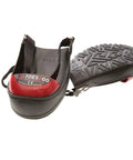 Red Steel Toe Cap Overshoe Med Over Shoe With Adjustable Straps Waterproof PVC Non Slip Protects Feet From Impact And Crushing Fits M8-13 And W10-13