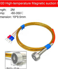 K Type Thermocouple Magnetic RTD Sensor Temperature Magnetic Mount Surface Mount Probe Gold 2 Meters Built Tough