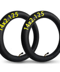 Two Pack 14x2.125 Bike Inner Tubes For 14 Inch Wheels, Beefy Rubber, Electric Bike Tube featured together