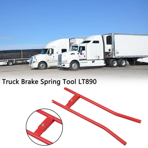 Heavy Duty Truck Brake Spring Tool For Semi Trucks, Pro Grade Rockwell Drum Brake Spring Pliers, Brake Adjustment Tool, Red