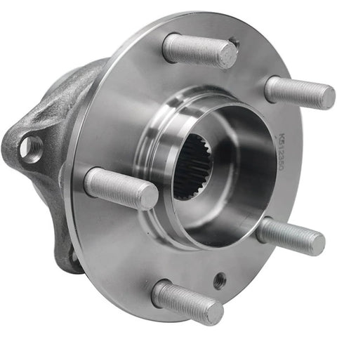 Rear Wheel Hub Bearing Assembly For Mazda CX7 AWD 2007 2008 2009 2010 2011 2012 5 Lug Pattern 4 Bolt Square Flange Non ABS 512350 Direct Fit Drop In Replacement Designed For Quiet Ride And Smooth Handling