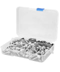 Motorcycle Fairing Screw Kit Aluminum M5 M6 177 Piece Set With Washers for Sportbike repair in open plastic case