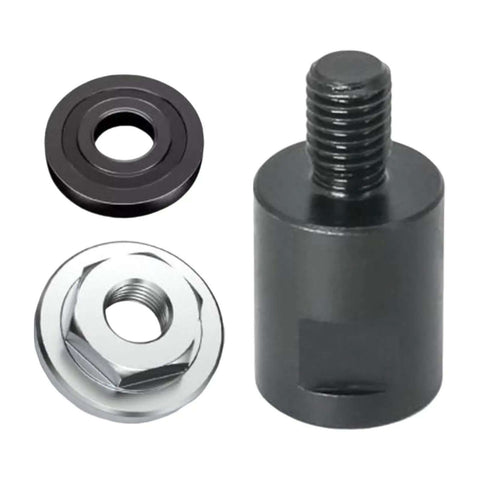 Universal Grinder To Drill Adapter Converter with M14 to M10 connectors for angle grinder and hand drill, showing stable shaft components