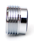 Close-up of Din to Yoke Tank Valve Adapter for Scuba Cylinders, Pro Grade Stainless Steel Regulator Converter side view