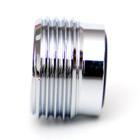 Close-up of Din to Yoke Tank Valve Adapter for Scuba Cylinders, Pro Grade Stainless Steel Regulator Converter side view