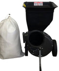 Heavy Duty Chipper Shredder Collection Bag For Troy-Bilt MTD Lawn Equipment, durable polyester and leak-proof design, side view.