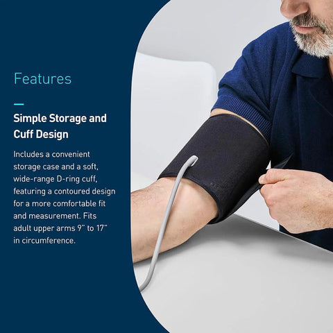 Bronze Upper Arm Blood Pressure Monitor For Home Use With Cuff Clinically Validated And Doctor Recommended Stores Up To 14 Readings