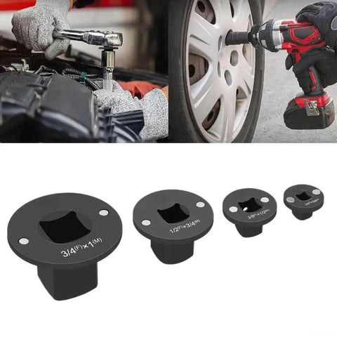 Top Notch 4-Piece Low Profile Socket Adapter Kit With 1 To 3/4 Inch Drive Links Perfect For Quick Automotive Gear Swaps And Tough DIY Jobs That Need Serious Grit And Smooth Fits. low profile socket adapters with magnetic tips for automotive wheel work