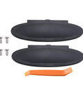 Replacement Sun Visor Vanity Mirror Covers Pair For Porsche 996 997 911 986 987 Boxster Cayman 1996-2010 Black with screws