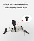 Top Mounted Camera Mount Adapter For DJI Mini 5 Pro And Mini 4 Pro Mini 3 Pro Osmo 360 Insta360 GO Ultra GO 3S on drone with screw