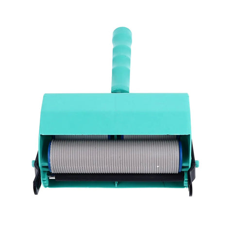 Professional Five Inch Knurling Decorator Roller With Comfortable Anti Slip Handle For Walls Ceilings Doors And Woodwork Textures, front view.