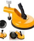 Adjustable Vacuum Suction Seam Clamp For Floor Gap Fixing And Tile Alignment, Pro Grade Heavy Duty Rubber Cups, Yellow Tool