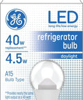 A15 LED Light Bulb 4.5W Daylight Dimmable, 350 Lumens, 13.7 Year Life, Refrigerator And Freezer Friendly packaging