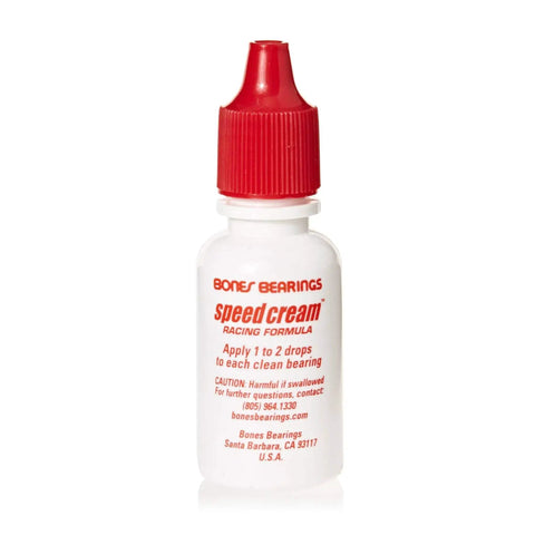 Speed Cream Skateboard Bearing Lube For High Temp Low Viscosity Synthetic Formula That Keeps Bearings Fast And Lasts Longer One Half Ounce Bottle With Lifetime Warranty