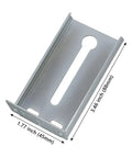 Top view of Rear Mounting Brackets For Drawer Slides 6 Pairs B4502, showing 1.77 inch width and zinc finish for face frame cabinets.