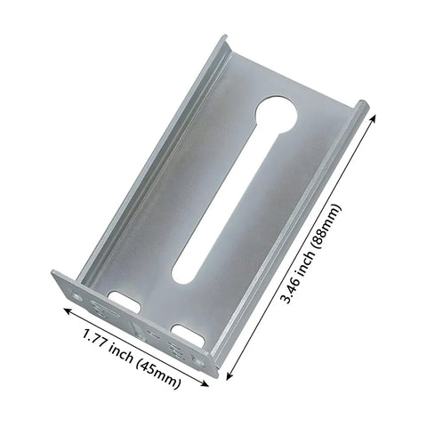 Top Shelf Rear Mounting Brackets For 1.77 Inch 45Mm Drawer Slides Zinc Plated Cold Rolled Steel Cabinet Face Frame Hardware Ten Pairs With All Needed Screws Fits Like A Dream