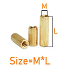 Brass Knurled Round Standoff Spacer Kit M2 For Electronics Projects Built For Geeky PCB Mounts And Motherboard Assembly Includes Male To Female And Female To Female Spacers With Nuts And Screws For Quick Solid Install, brass M standoff size
