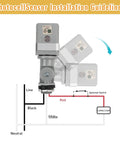 Two Pack No Fuss Photocell Sensor For Outdoor Lights, 120VAC Dusk To Dawn Switch installation diagram