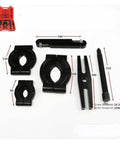 Heavy Duty Transmission Bearing Remover Tool Separator Puller Set For Axle Spindle, black steel parts with 90-210 mm sizes