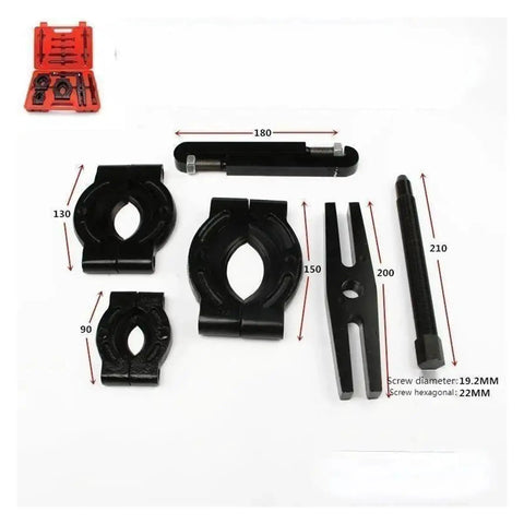 Heavy Duty Transmission Bearing Remover Tool Separator Puller Set For Axle Spindle, black steel parts with 90-210 mm sizes