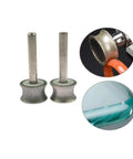 Get That Precision Edge With This 20Mm Concave Diamond Grinding Wheel Featuring A 6Mm Shank For Serious Metalworking DIY Shaping And Flawless Finishing Jobs Like A Total Pro showcased with two grinding wheels.