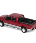 Ford F 250 Super Duty Crew Cab Diecast Pickup Truck Red And Silver One Sixty Fourth Scale Model With Dope Metal Chassis