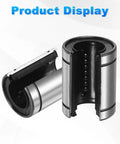 Open Type Linear Ball Bearings LM16UUOP 16mm bore, 28mm OD, 37mm length, rubber sealed, smooth motion, for CNC machines and 3D printers