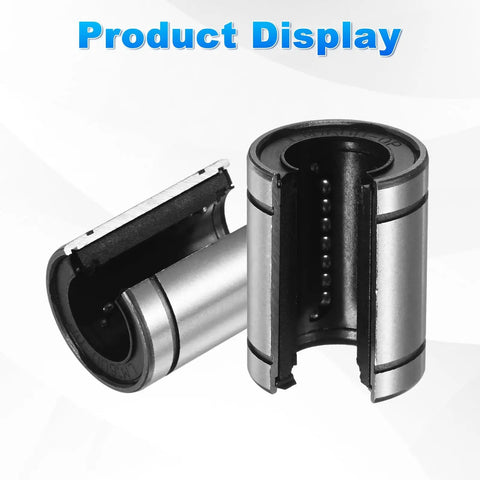 Open Type Linear Ball Bearings LM16UUOP 16mm bore, 28mm OD, 37mm length, rubber sealed, smooth motion, for CNC machines and 3D printers