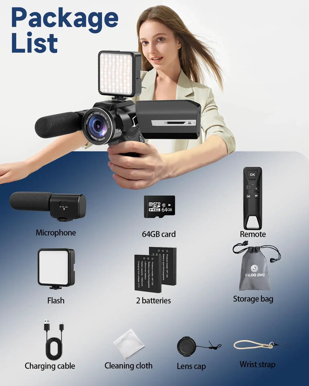 8K Ultra HD Video Camcorder For YouTube & Live Streaming ✓