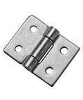Stainless steel damping torque hinge, small size, two mounting plates with four holes, 1 piece