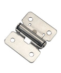 Stainless steel damping hinge with adjustable torque; mounting plates, 1 piece