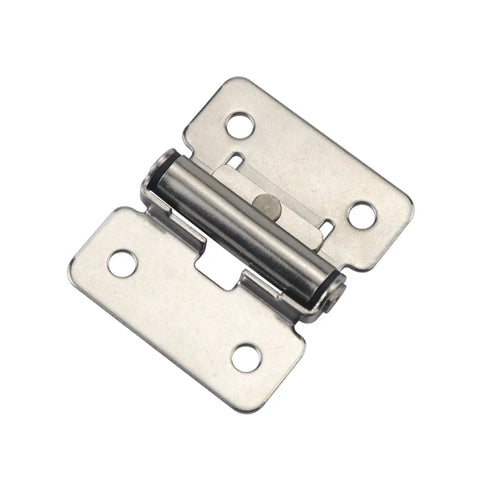Stainless steel damping hinge with adjustable torque; mounting plates, 1 piece