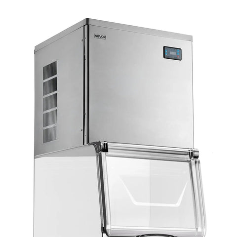 Commercial Ice Maker Head 650 Lbs Per Day Stainless Steel Ice Machine With Scheduled Ice Making Self Cleaning Adjustable Thickness Ideal For Restaurant Bar Cafe Hotel
