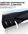 Close-up of 21 Inch Mulching Blade Replacement For Troy Bilt Cub Cadet Walk Behind Self Propelled Mowers Heavy Duty Beast