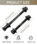Front And Rear Bike Axle Set For Mountain MTB Hollow Hub Shaft 108mm And 145mm Lengths, heavy duty chrome molybdenum steel