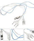 Fencing Foil Body Cord Wire For Stable Conductivity And Impact Resistant Mask Safety featuring clear connectors and blue-lined cable