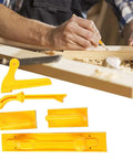Five Piece Woodworking Push Block And Stick Set With Rubber Grips for Router Table Saw Safety Anti Kickback Hand Protection.