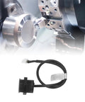 Infrared Distance Sensor Proximity Switch With Obstacle Avoidance shown near industrial machinery, IP67 waterproof, NPN output.