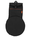 Heavy Duty Black Drum Bag Made For Open Road Rhythms featuring tough Oxford fabric, waterproof design, and drum pad storage.