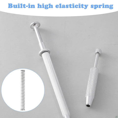 2 Pack Four Jaw Piercing Ball Grabber Tool For Jewelry Making And Small Parts Pickup Stainless Steel Ball Grabber Tweezers Diamond Claw Pickup Pen Precision Jeweler Helper For Gems Beads And Tiny Parts