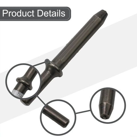 Professional 8 Piece Pneumatic Rivet Head Set For Air Hammer Semi Hollow Solid Metal Repair Tool Kit High Carbon Steel Fasteners 2mm To 10mm, close-up tip
